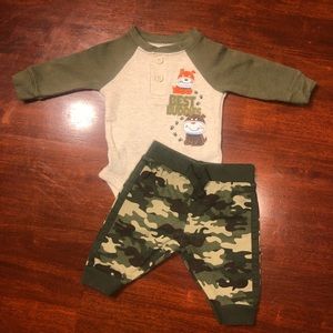 3 Months Matching Garanimals Camo Outfit